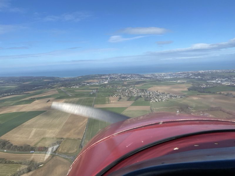 Côte normande vue du ciel